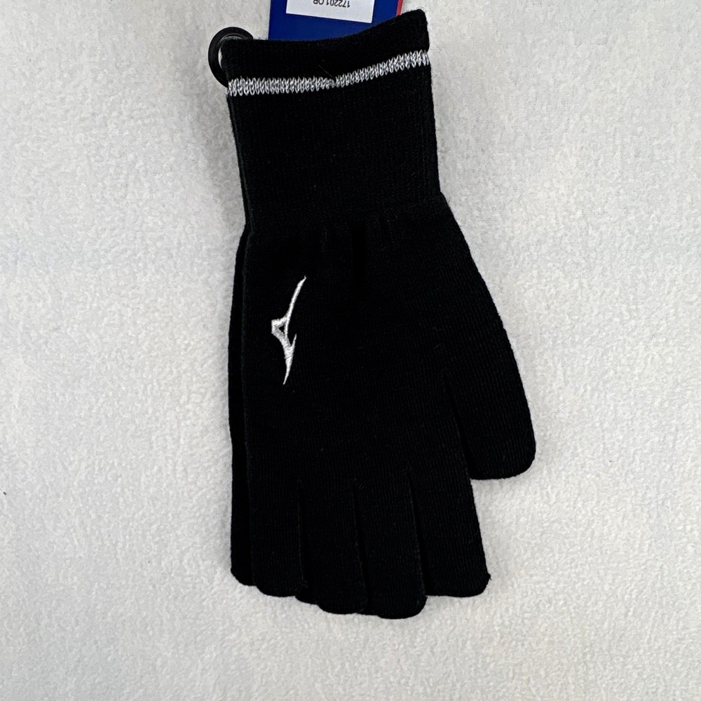 Mizuno Breath Thermo Heat Generating Men's Black Knit Golf Glove L/XL